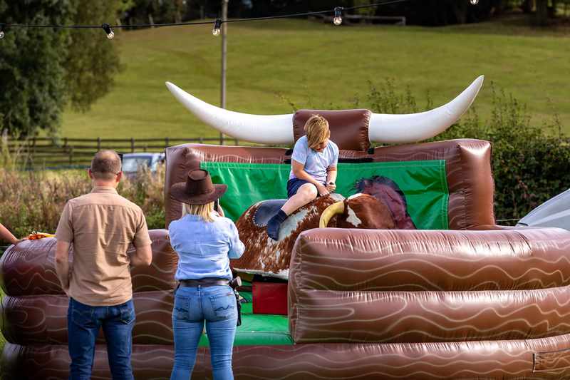 Rodeo Bull Outdoor venue games for corporate family fun days